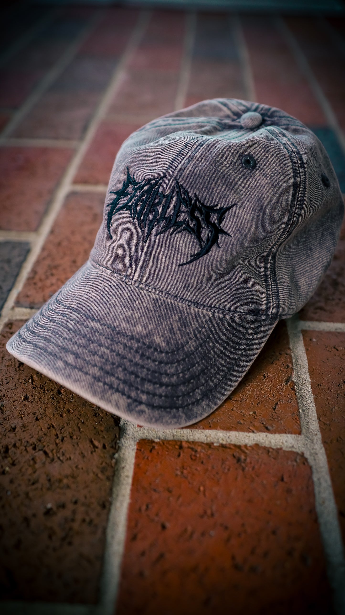 Fearless Heavy Metal Hat Black on Gray