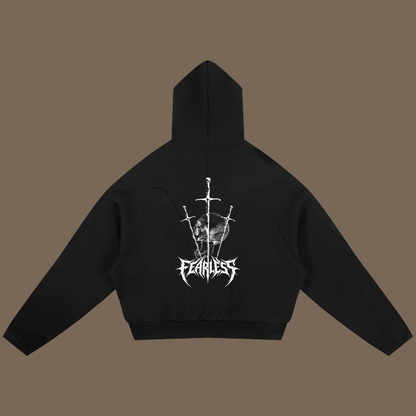 Reborn Patch Panel Bubble Fit Hoodie