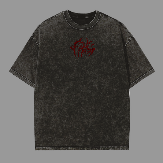 VINTAGE WASH DISTRESSED FRLS AON OVERSIZED TEE