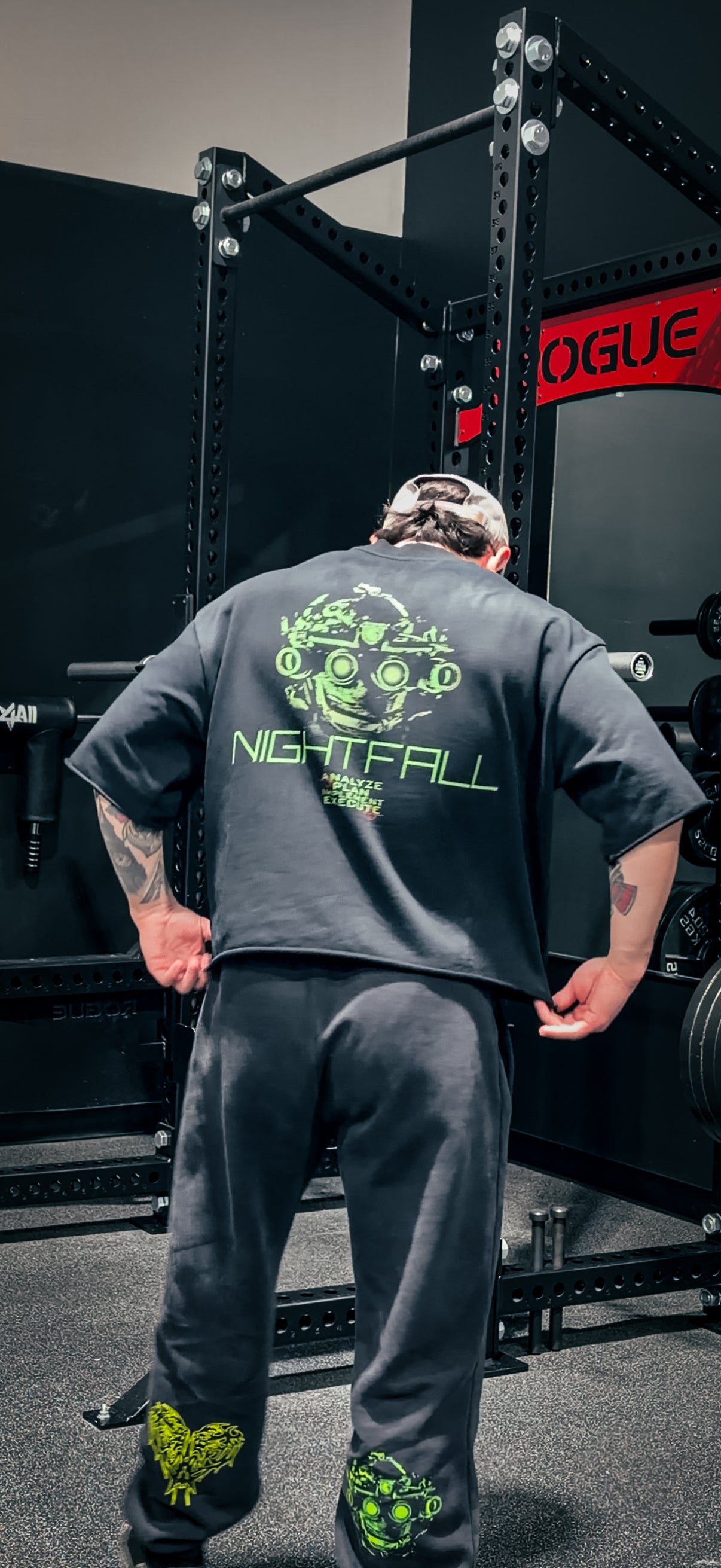 FRLS NIGHTFALL 3/4 SLEEVE CROP TEE