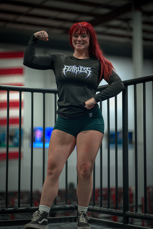 Fearless Tribal Long Sleeve Compression (Blue Version)