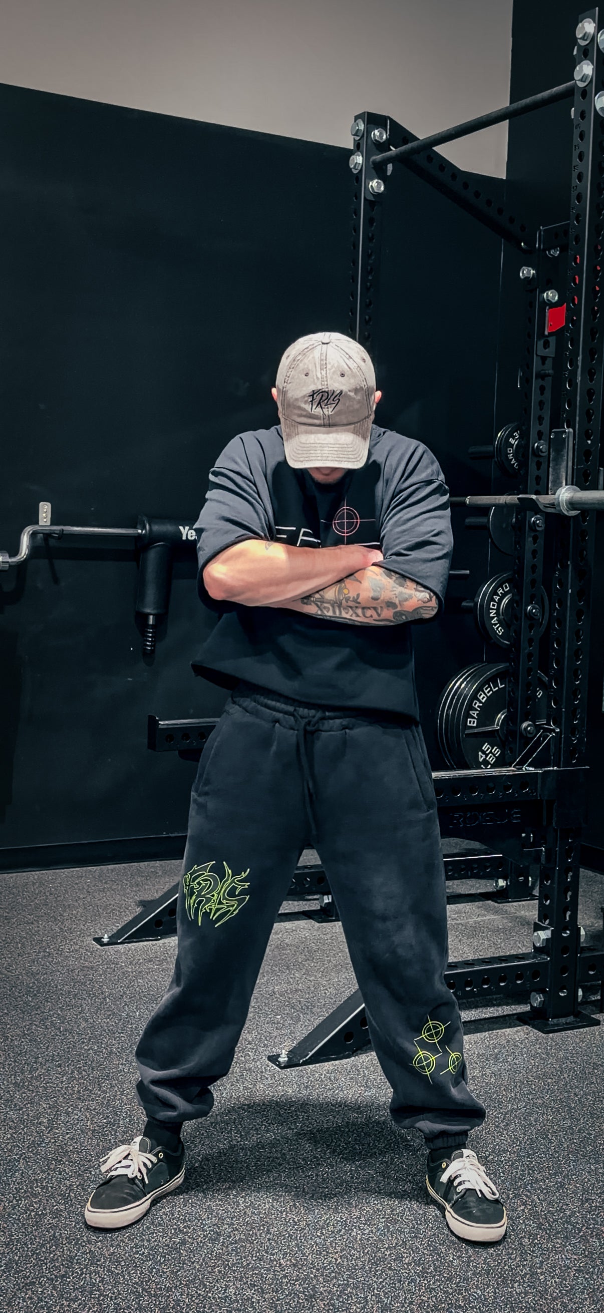 FRLS NIGHTFALL 3/4 SLEEVE CROP TEE