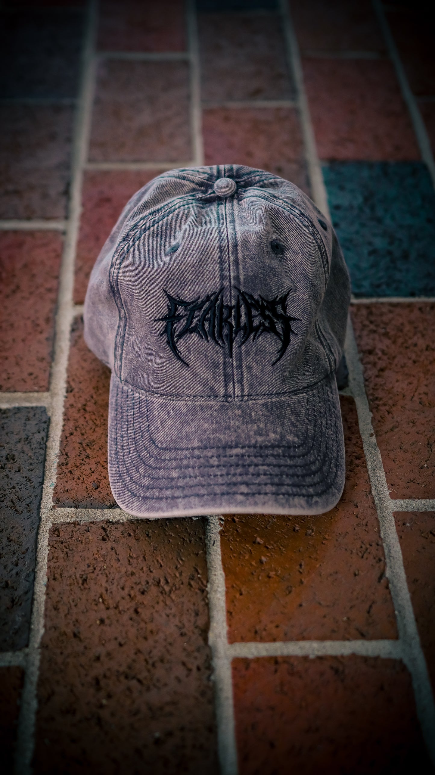 Fearless Heavy Metal Hat Black on Gray