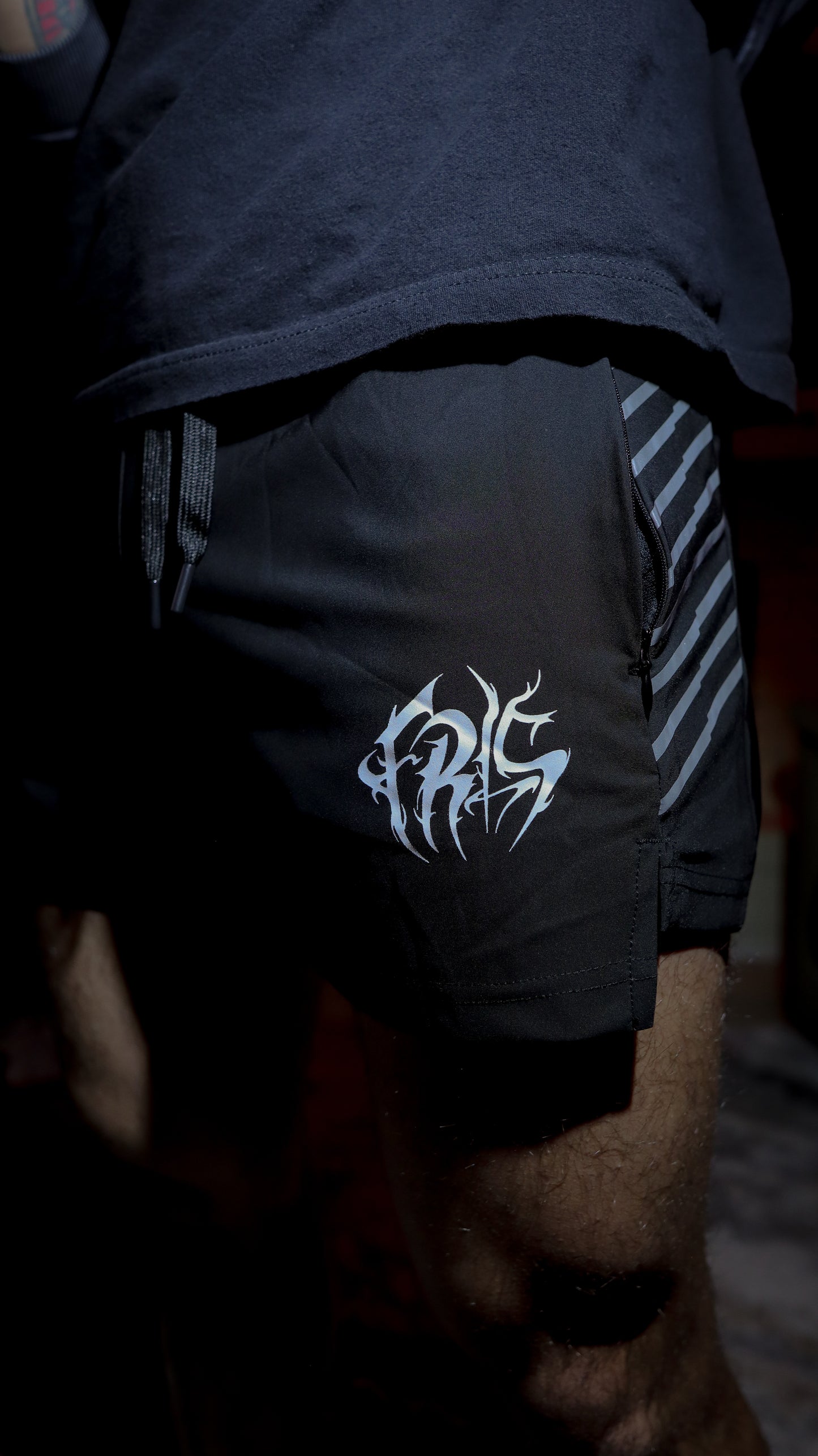 FRLS LOGO ATHLETIC SHORTS -3M REFLECTIVE