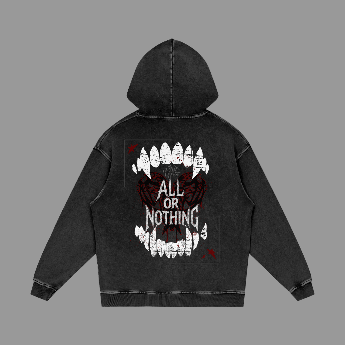 SNOW WASH OVERSIZED FRLS ALL OR NOTHING HOODIE
