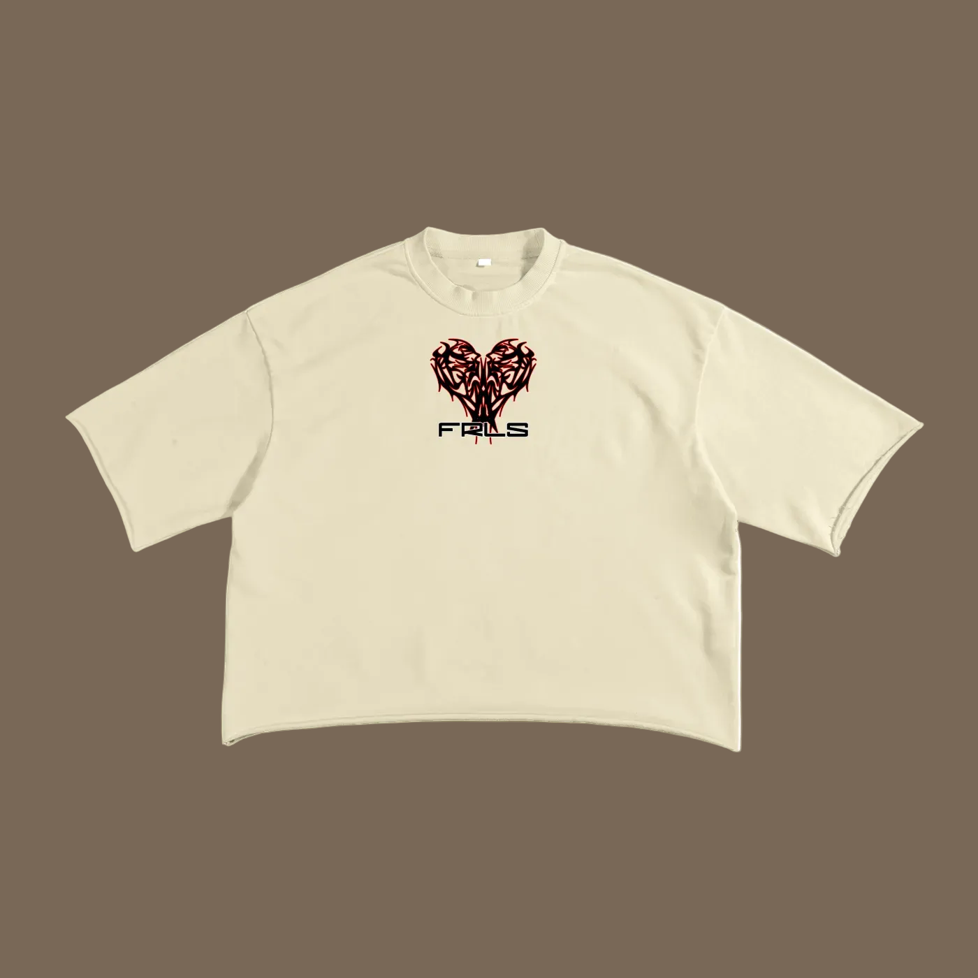 Reborn 3/4 Sleeve Cropped Tee