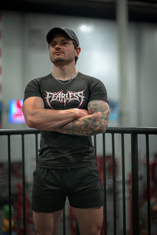 Fearless Tribal Short Sleeve Compression (Red Version)